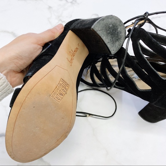 SAM EDELMAN cage sandals lace up - Picture 2 of 4